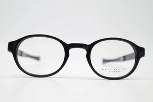 Brille Matt Keaton MK1011 Schwarz Metallic Oval Brillengestell eyeglasses Neu - Picture 1 of 6