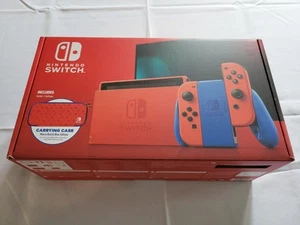Nintendo Switch Mario Red & Blue Edition - NEW - Picture 1 of 5