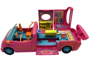 Polly Pocket Party Rosa Elasticizzata Limousine Cadillac Bambola Auto Cabrio 2005 - Foto 1 di 9