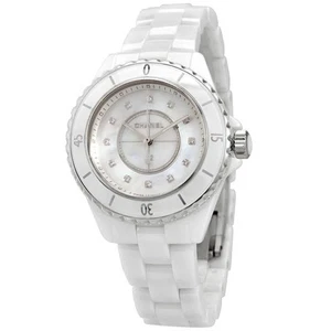 Chanel J12 Quartz Diamond White Dial Ladies Watch H5704 - Picture 1 of 3
