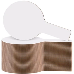 36 Pcs Dry Erase Paddles Double Sided Handheld White Boards Small Round Flip ... - Picture 1 of 6