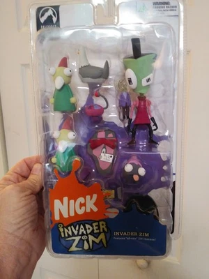 RARE NEW OLD STOCK INVADER ZIM ACTION FIGURE PALISADES SEALED NICK 2005 PUSTULIO - Image 1 of 4