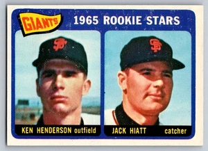 1965 Topps San Francisco Giants Rookie Stars (Henderson/Hiatt) #497 - Picture 1 of 2