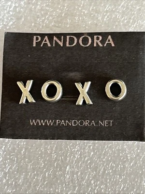 Authentic Pandora 🌟 Mini/Petite Floating Locket XOXO - Love & Kisses - 4 Charms - Image 1 of 4