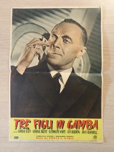 Locandina Manifesto Tre Figli in Gamba (Christmas Eve) E.Marin USA 1947 ▓ - Picture 1 of 1