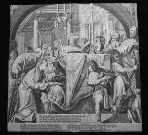 Francesco Villamena: Representation of Christ 1600/Presentation Print Copperplate - Picture 1 of 5