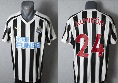 Newcastle United Almiron Jersey 2018/2019 Home Football Soccer Shirt Size XL - Image 1 of 4