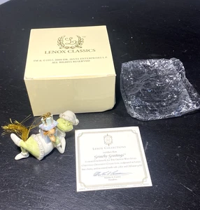 Lenox Dr. Seuss Grinchy Greetings 24K Weihnachtsschmuck mit Echtheitszertifikat in Box - Bild 1 von 9