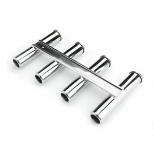 4 Tubes Fishing Rod Holder 316 Stainless Steel Side Mount Boat/Truck RV Rod Pod. - Picture 1 of 11