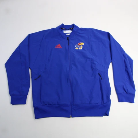 Kansas Jayhawks adidas Primegreen Jacket Men's Blue Used Cover