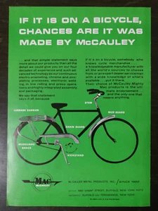 Bicicleta Mac McCauley 1967 de colección página completa anuncio original - Imagen 1 de 1