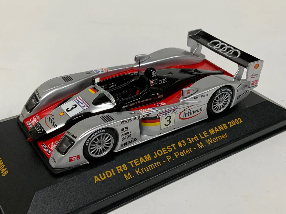 1/43 IXO Audi R8 Team Joest desde 2002 24 Horas Le Mans Car #3 LMM048 CS2165 Foto 1 de 4