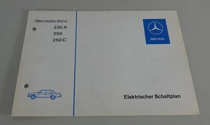 Elektrischer Schaltplan Mercedes W114 /8 230.6, 250, 250 C von 02/1974 - Bild 1 von 1