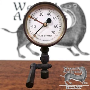 Art Deco Brass & Bakelite Railway Locomotive Gauge British Steam Specialties Ltd - Picture 1 of 7