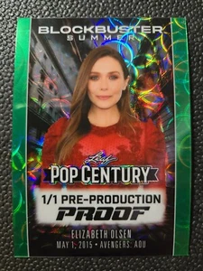 2025 Leaf Metal Pop Century * ELIZABETH OLSEN BLOCKBUSTER SUMMER PROOF #d 1/1 - Picture 1 of 2