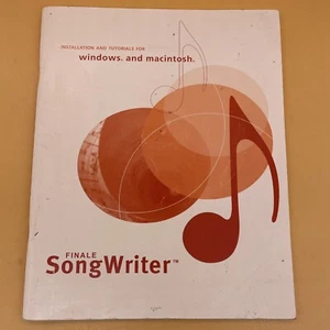 Finale Songwriter Installation & Tutorial Book for Windows Macintosh - Imagen 1 de 11