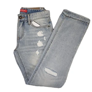 Men's Guess Size 29 Straight Jeans Distressed Great Condition - Picture 1 of 13