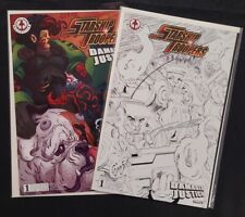 Starship Troopers #1 Damaged Justice Limited To 199 Signed Sketch Variant NM Set