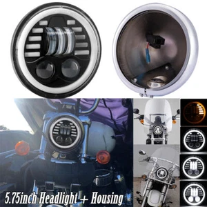 5.75 LED Headlight For Suzuki Intruder Volusia VS VL 700 800 1400 1500 Boulevard - Picture 1 of 12