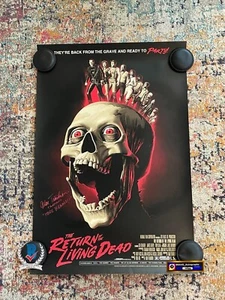 ALLEN TRAUTMAN SIGNED RETURN OF THE LIVING DEAD POSTER PCC ART PRINT - Picture 1 of 5