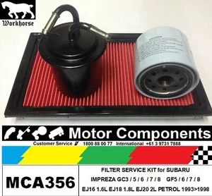 FILTER KIT Oil Air Fuel for SUBARU FORESTER SF5, SF5 GT EJ205 2L PETROL EJ20J - Picture 1 of 1