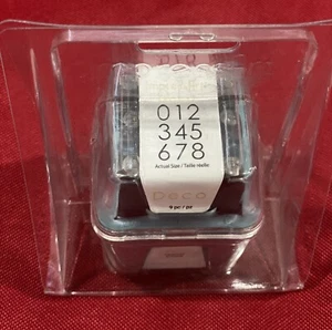 IMPRESSART 6MM DECO METAL NUMBER STAMPS 9PC PUNCHS JEWELRY NEW LARGE SIZE ALL - Picture 1 of 3