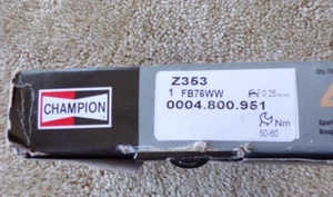 One Single Champion Z353, FB76WW, Iridium INDUSTRIAL SPARK PLUG - @c13 - Bild 1 von 4