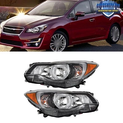 Halogen For 2012-2015 Subaru Impreza&2013-2016 XV Crosstrek Headlight Pair Black - Изображение 1 из 4