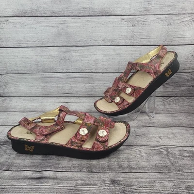 Sandalias Alegria Kleo Pleasant Garden de cuero para mujer 42 zapatos para caminar Foto 1 de 4