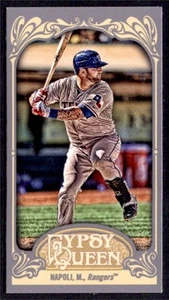 2012 Topps Gypsy Queen Mini Mike Napoli Texas Rangers #76 - Picture 1 of 2