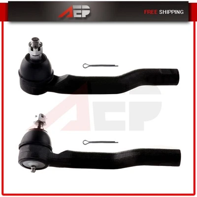 2 Front Outer Tie Rod Fits 2007 2008 2009 2010 2011-2014 Ford Edge Lincoln MKX - Image 1 of 4