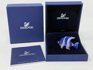SWAROVSKI COLINA FISH PIN BROOCH BLUE 659350 - Picture 1 of 6