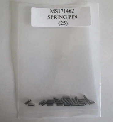 MS171462 Spring Pin Roll Pin 5/64 X 1/6" Slotted Stainless Steel - Lot of 25