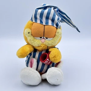 2003 Gemmy Garfield Plush Pajama Jammin Garfield Talks & Sings HOT STUFF Works - Picture 1 of 6