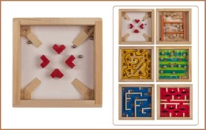Mini Juego Geschicklichkeitsspiele Madera Retro Laberinto Blanco - Imagen 1 de 1