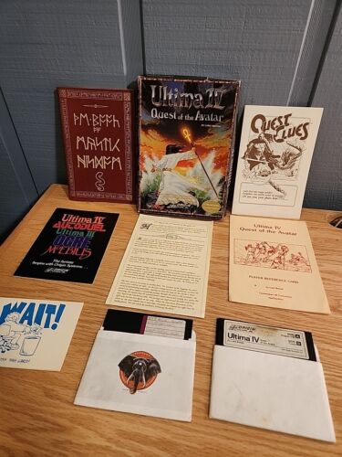 Ultima IV 4 Quest of the Avatar Commodore C64/128, Manual +