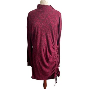 Xhilaration Sweater Dress NWT Mock Neck Rouched Waist XXL  - Picture 1 of 8