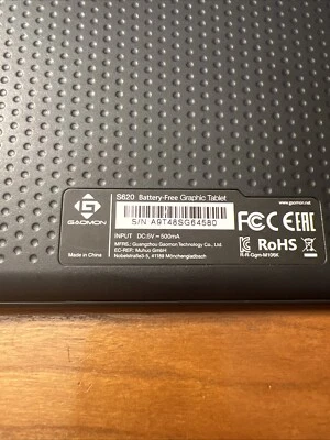 GAOMON S620 6.5” Stifttablett mit 4 Tasten Signature 8192 Stift,Ideal für OSU! - Bild 1 von 2