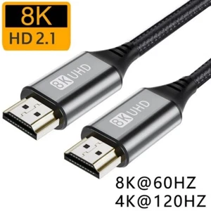 8K HDMI Cable for Xiaomi Mi Box, PS5, Laptop, TV, Monitor, Projector – 48Gbps - Picture 1 of 9