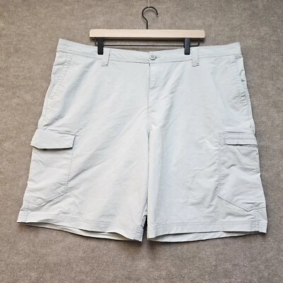 George Cargo Shorts Men's Size 44 Tan Flat Front Cargo Pocket Zip Pockets  - Image 1 of 4