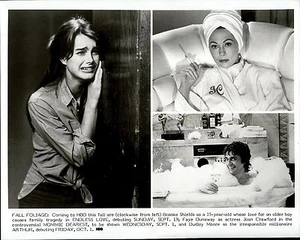 Vintage HBO Publicity Photo movie scene Brooke Shields Faye Dunaway Dudley Moore - Picture 1 of 2