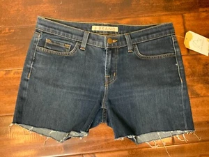 J Brand Medium Ink Wash Cut-Off Blue Jean Shorts Size 28 - Picture 1 of 5