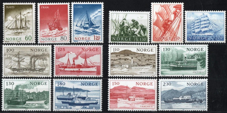 3203 Collection ships. 4 complete sets, MNH. - Image 1 of 1