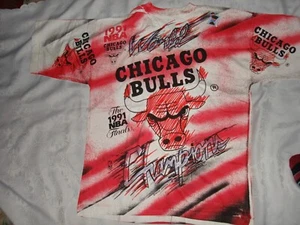 Collectible 1991 NBA Finals Chicago Bulls World Champions Magic Johnson Shirt XL - Picture 1 of 12