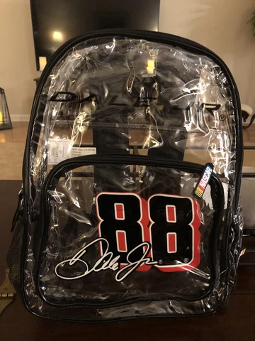 Dale Earnhardt Jr #88 Hendrick Motorsports Clear Backpack Cover