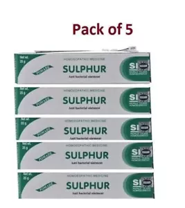 5 x SCHWEFEL 10% SALBE CREME AKNE MITESSER SPOT KRÄTZE PSORIASIS EKZEM USA - Bild 1 von 3