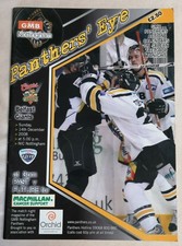 PROGRAMME - UK Ice Hockey Nottingham Panthers V Belfast Giants 14th Dec 2008