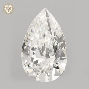 GIA CERTIFIED 0.7 Ct. Natural Pear Cut Diamond E Color VVS1 Clarity - Picture 1 of 8