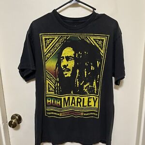 Bob Marley Men’s Short Sleeve T-shirt Size L Roots-Rock-Reggae