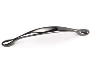 Laurey Cabinet Hardware 25312 Delano Arch Pull Black Nickel - Picture 1 of 4